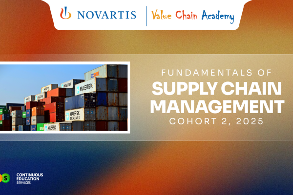 (Pharmacists) Fundamentals of Supply Chain Management by Novartis Value Chain Academy - Philippines - Cohort 2 2025 | from 13 Aug, 2025 to 01 Dec, 2025